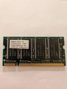 Hynix 256MB SO-DIMM 333 MHz PC2700S-25330 DDR Laptop Memory RAM 200-PIN - Picture 1 of 2