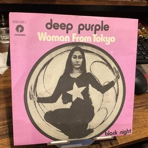 DEEP PURPLE 7” WOMAN FROM TOKYO / BLACK NIGHT 1973 ITALY MINT!! - Picture 1 of 3