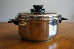 Vintage MultiCore 4 Quart Allzweckkocher 5-lagig Edelstahl belüfteter Deckel 10" - Bild 1 von 13