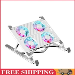 Laptop Cooling Pad Laptop Holder for 11-17.3 Inch Laptop(Silver Aluminum 4 Fans) - Bild 1 von 7