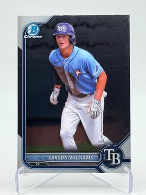 2022 Bowman Chrome Propects #BCP-197 CARSON WILLIAMS - Image 1 of 2