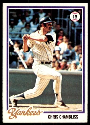 Бейсбольные карточки 1978 Topps с Крисом Чамблиссом. #485 - Изображение 1 из 2