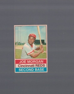 Joe Morgan Cincinnati Reds 1976 Hostess Hand Cut Card #2 Vg/Ex