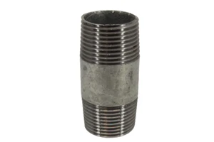 Pezón de barril de hierro galvanizado maleable 20 mm (3/4") accesorio de tubería - Imagen 1 de 4