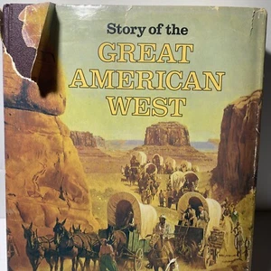 STORY OF THE GREAT AMERICAN WEST 1977 HC DJ - Picture 1 of 7