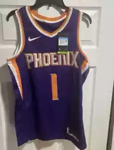 NIKE PHOENIX SUNS NBA DEVIN BOOKER #1 SWINGMAN Jersey  SZ M 44 NWT BRAND NEW - Picture 1 of 9