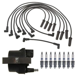NEW Ignition Wires Coil 8 Spark Plugs Kit ACDelco For GMC P3500 7.4L V8 1993 - Picture 1 of 1