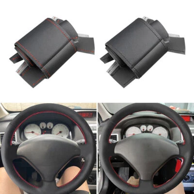 Volante ﻿Costura manual protector del volante funda del volante para Peugeot 307 CC 407 SW 04-2009 - Imagen 1 de 4