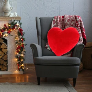 Wedding Heart Throw Pillow Decorative Pillow Sofa Couch Bed Decor Heart Shaped - Picture 1 of 12