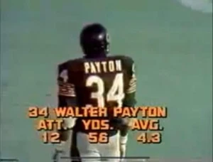 Chicago Bears vs Green Bay Packers 1977 DVD Walter Payton - Imagen 1 de 3