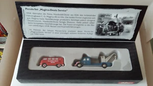 Set Schuco Piccolo MAGIRUS-DEUTZ SERVICE VW T1, Magirus copertura rotonda - Foto 1 di 3