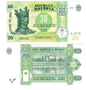 2015 Moldova 20 Lei Banknote UNC P23 - Picture 1 of 1