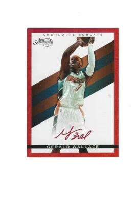2008-09 Topps Signature Facsimile Red #TSGW Gerald Wallace /869 CHARLOTTE BOBCAT - Image 1 of 2