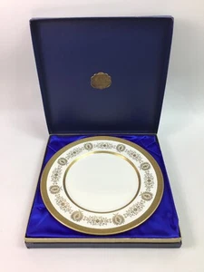Coalport Lady Anne - Decorative Dinner Plate - Classic White & Gold - Picture 1 of 14
