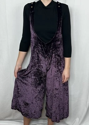 Maeve Velvet Romper Oversized Bling Sleeveless Festival Boho Open XXS Flare - Image 1 of 4