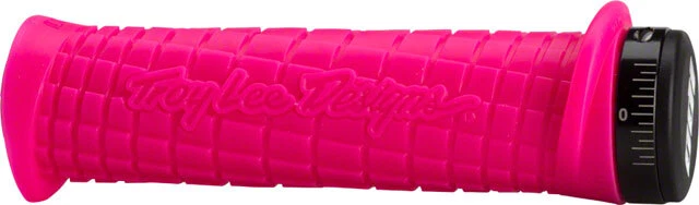 ODI Troy Lee Handlebar Grips Pink Lock-on Flangeless 130mm Undercut Pads