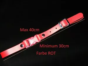 Correa transversal para acordeón, de 30 cm a 40 cm, ROJA, cuero, acordeón correa trasera ROJA - Imagen 1 de 3