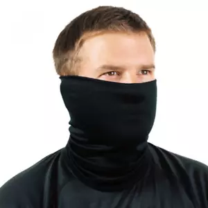 OXFORD COSY THERMAL NECK WARMER FACE MASK TUBE COVERING BLACK    - Picture 1 of 2