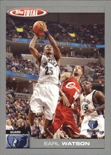 2004-05 Topps Total Silver Memphis Grizzlies Basketball Card #295 Earl Watson