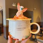 New Starbucks Autumn Forest Maple Leaf Rabbit 12oz Ceramics Mug Cup