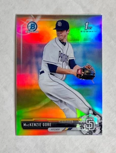 MacKENZIE GORE 2017 Bowman Chrome Draft 1ST BOWMAN SP RC REFRACTOR #BDC-25! NICE - Picture 1 of 1