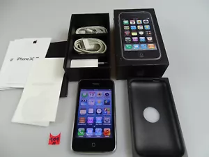 Apple iPhone 3GS 32GB Schwarz! Ohne Simlock! TOP ZUSTAND! RAR! iOS! Komplett! - Afbeelding 1 van 8