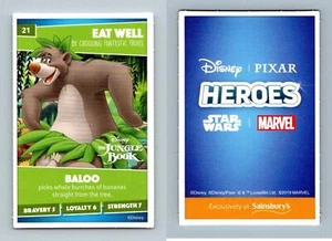 Baloo #21 Disney Heroes 2019 Sainsburys Trading Card - Picture 1 of 1