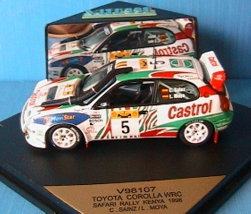 Toyota Corolla WRC #5 Safari Kenya Rally 1998 Sainz Vitesse V98107 1/43 Moya - Image 1 of 1