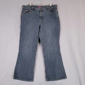Pantalones de mezclilla para mujer L.A. Blues tiro alto rectos azules talla 20WS - Imagen 1 de 11