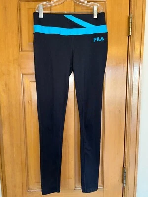 Леггинсы для девочек EUC размер 10-12 средние черные от Fila - Изображение 1 из 3