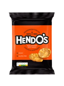 Hendo’s Crisps, Vegan, Gluten Free, snack 24 x 23g bags FREE DELIVERY - Picture 1 of 4