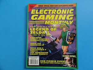 ELECTRONIC GAMING MONTHLY MAGAZINE DEC 1991 LEGEND OF ZELDA 3 A LINK TO THE PAST - Picture 1 of 11