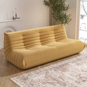 Three-Seat Sofa Caterpillar Lazy Sofa Chaise Lounge Tatami Bed Beanbag Chair - Picture 1 of 7