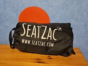 SEATZAC Schwarz Chillbag Lounge Sun Seat Blow Up Recliner Brand New - Bild 1 von 3