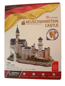 CubicFun Educational 3-D Puzzle of Neuschwanstein Castle, Easy to Assemble - Picture 1 of 3