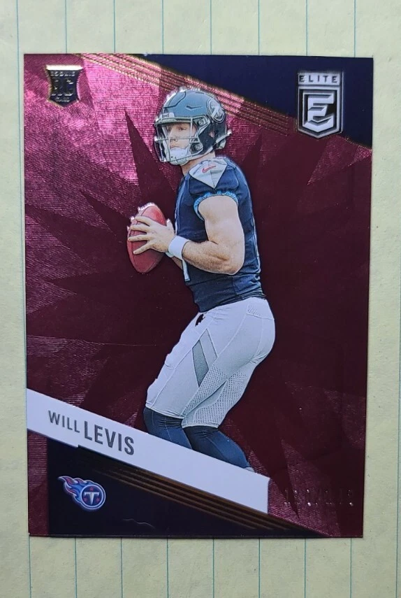 2023 PANINI DONRUSS ELITE WILL LEVIS MAROON /149 TITANS ROOKIE CARD #197