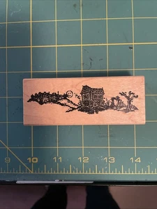 VINTAGE Graveyard J535 Rubber Stamp Museum of Modern MOMR Rubber Stamp 1995 - Bild 1 von 3