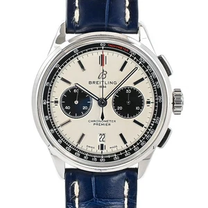 BREITLING WATCH PREMIER B01 CHRONOGRAPH 42 AB0118221G1P2 WHITE/BLACK DIAL MEN'S - Picture 1 of 8