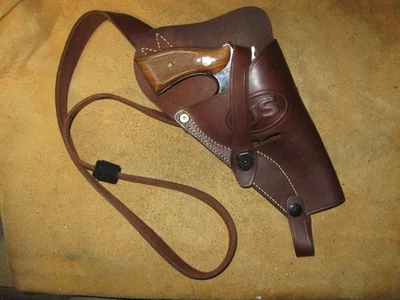 Repro Tanker Shoulder Victory Holster S&W K Frame 10 12 13 64 65 4" RH GC 251127 - Image 1 of 4