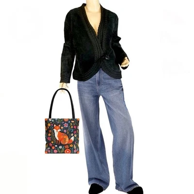 CHAQUETA DE GAMUZA Y PUNTO NEGRA VINTAGE Y2K COLDWATER CREEK TALLA GRANDE Foto 1 de 4