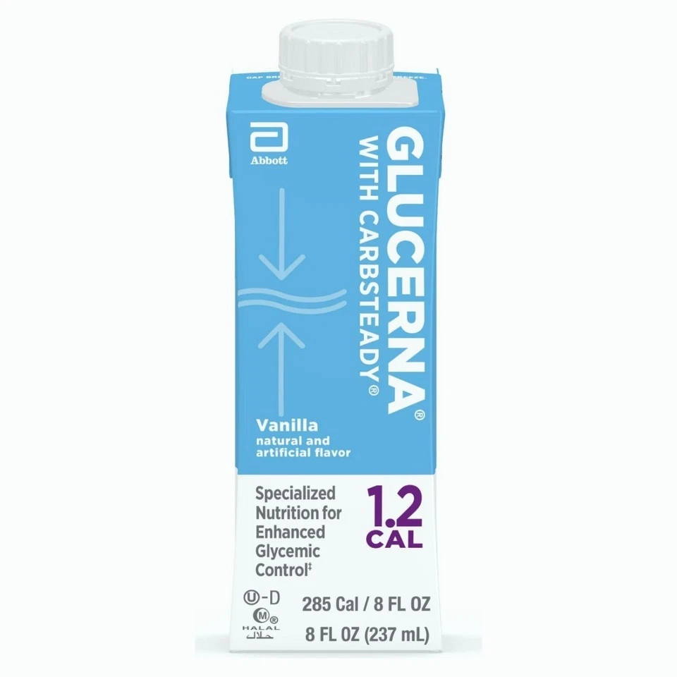 Bebida nutricional Glucerna 1,2 Cal 8 oz cartón vainilla Carbsteady Abbott Foto 1 de 1