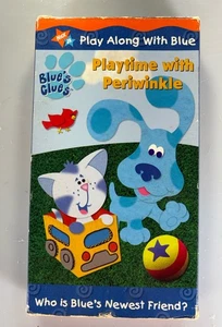 Blues Clues - Playtime With Periwinkle VHS Tape 2001 Nick Jr. Classic Cartoon - Foto 1 di 6