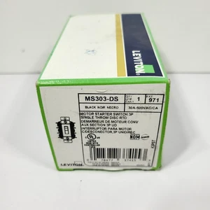 Leviton MS303-DS Drehstrom Motor Startschalter, Einwegscheibe Rtd NEU - Bild 1 von 2