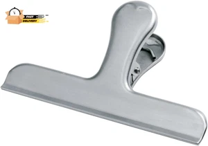 Edelstahl Jumbo Taschenclip, 7 x 1,2 x 3,5 Zoll, silber - Bild 1 von 12