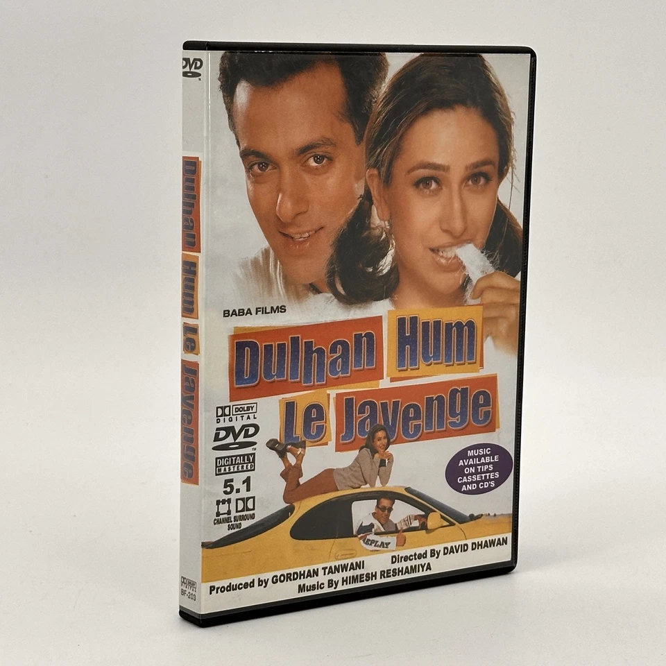 Dulhan Hum Le Jayenge Bollywood Hindi (DVD,2000) Salman Khan Krishma Kapoor - Image 1 of 4
