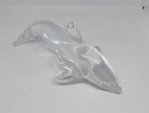 Figura Estatua De Vidrio Arte Firmado Delfín De Cristal Daum Francia De Colección - Imagen 1 de 5