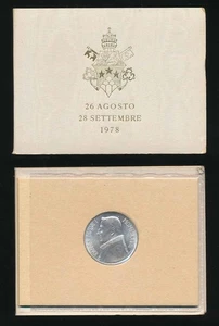 Vatican City: 1978 Silver 1000 Lire  25 Agosto 28 Settembre in Original Package - Bild 1 von 2