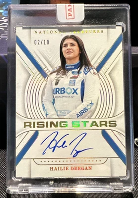 2024 National Treasures Hailie Deegan Rising Stars Holo-Gold Auto #ed /10  - Image 1 of 4