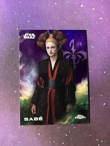 2025 Topps Chrome Star Wars Sabe Kamino Purple Refractor #/199 - Bild 1 von 1