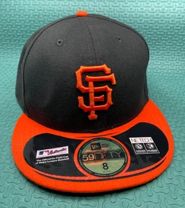 Gigantes de San Francisco MLB Talla 8 New Era 59Fifty - NE Tech Negro/Naranja - Nuevo - Imagen 1 de 12